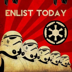 Star Wars Galactic Empire Propaganda Enlistment Poster Aged 11x17 PDF