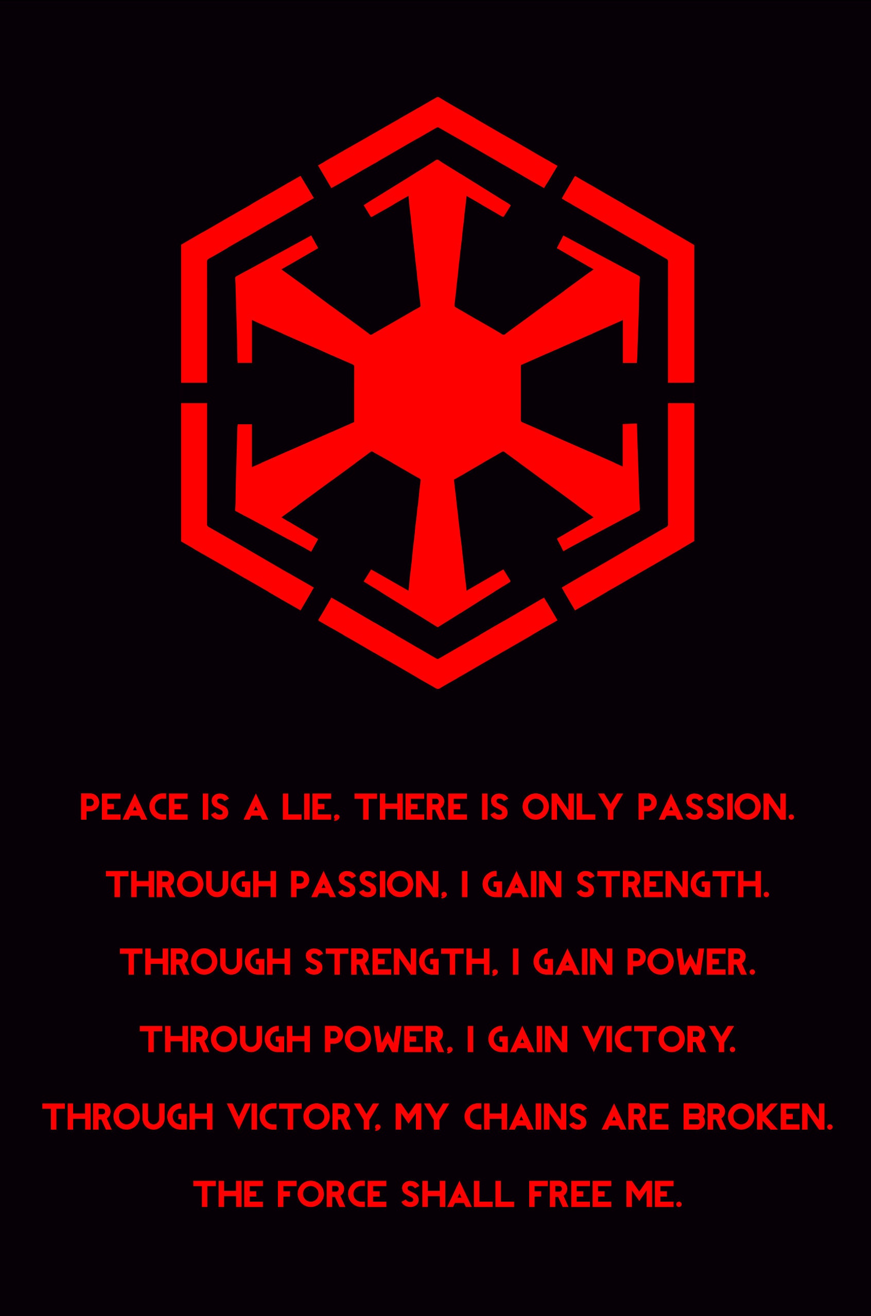 Star Wars the Old Republic Sith Code 11x17 PDF (Download Now) Etsy