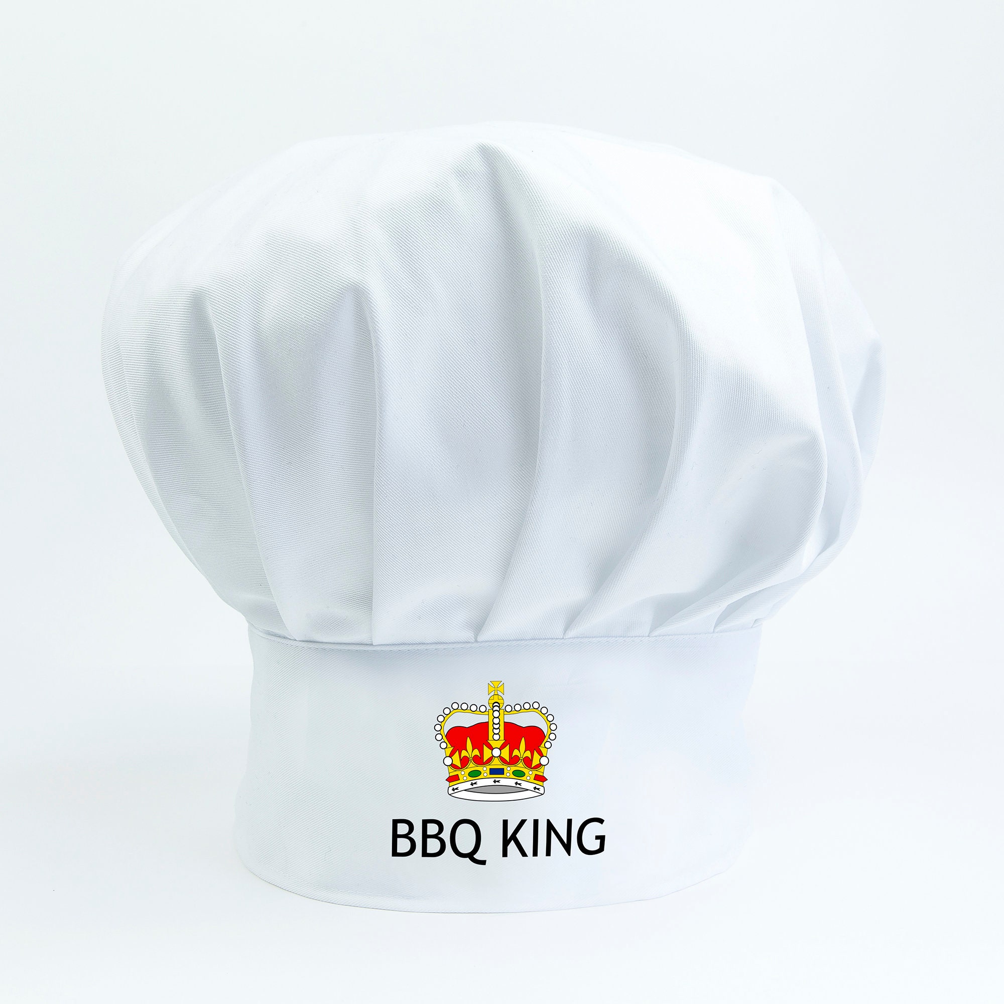 Image Cookify BBQ KING Chef Hat - Men Womens & Childrens Baking