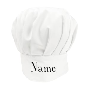 Gorro de cocinero de Cookify personalizado con CUALQUIER TEXTO - Regalo novedoso divertido para hornear para hombres, mujeres y niños