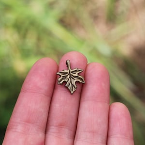 5 Pieces Maple Leaf Charm antique bronze tone, Leaf charm, leaf pendant, fall jewelry, fall charms, autumn charms, maple leaf B14449