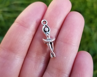 5 Pieces Ballerina Charm, Ballet Charm, Ballet Dancer Pendant, Ballerina Pendant, Ballet Pendant B18907