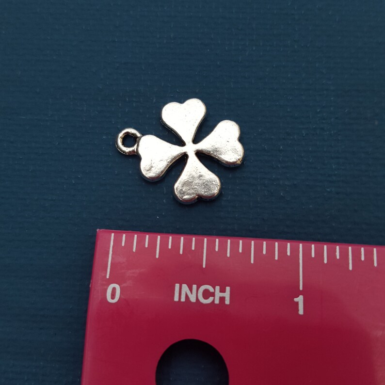 10 PIECES Four Leaf Clover Charm Lucky Charm Good Luck Etsy