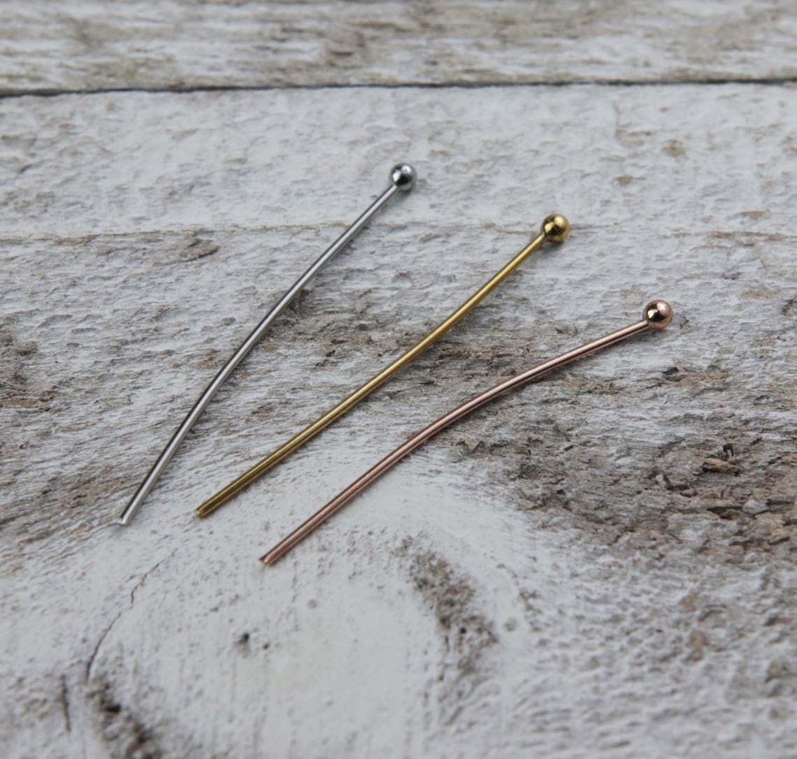 Stainless Steel Head Pins Hypoallergenic Jewelry Findings Etsy