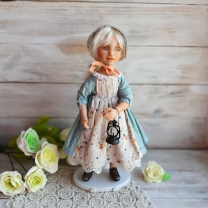 Ooak Art doll , realistic doll,  polymer clay dolls, human figure, interior doll, collectible doll, etsy dolls