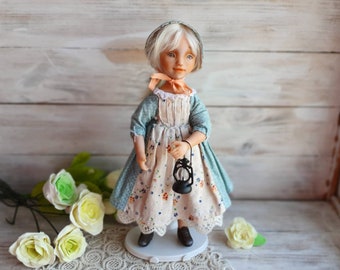 Ooak Art doll , realistic doll,  polymer clay dolls, human figure, interior doll, collectible doll, etsy dolls