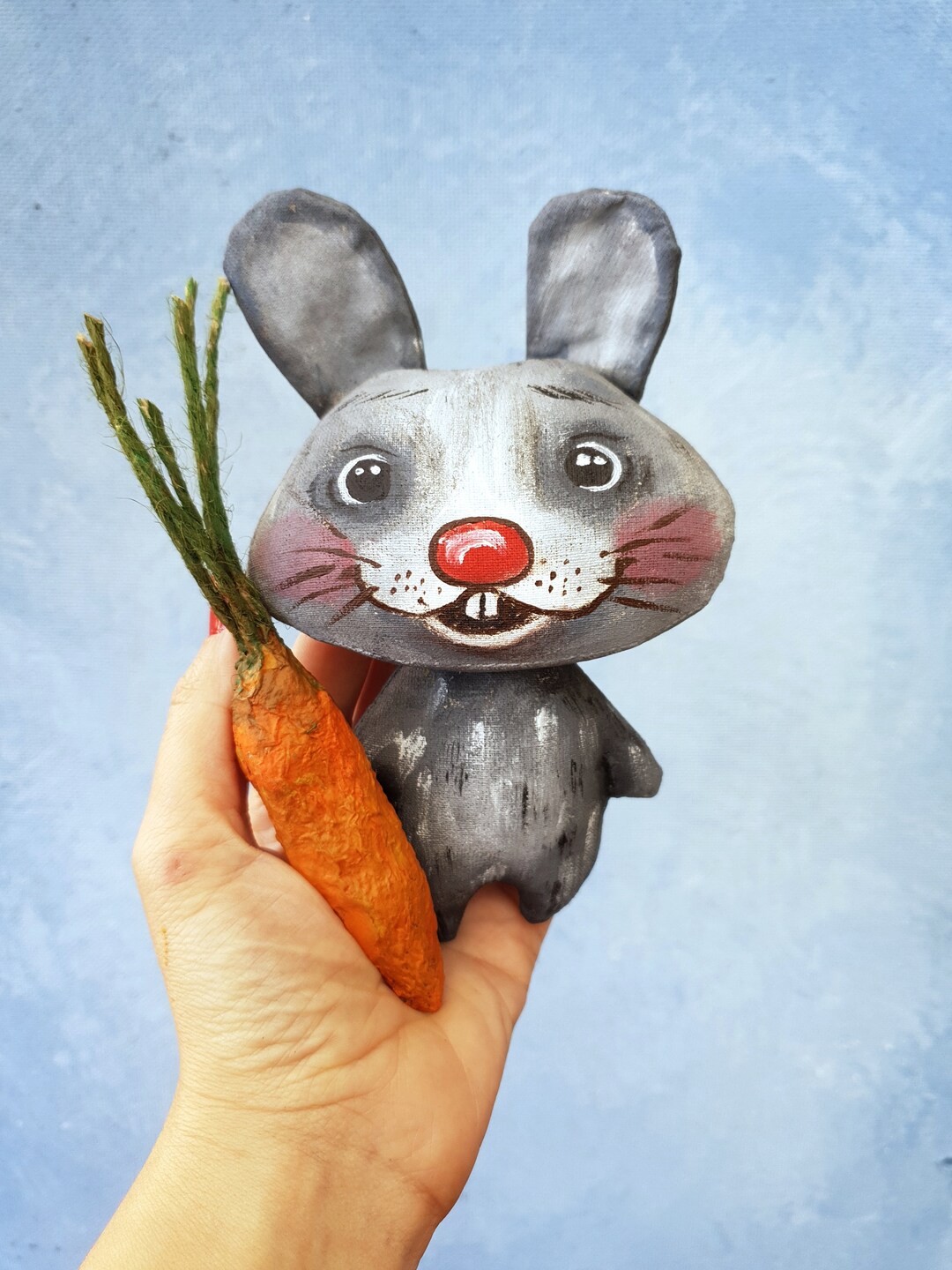 Art Doll Bunny Posable Art Doll Rabbit Christmas Bunny OOAK Rabbit Art ...