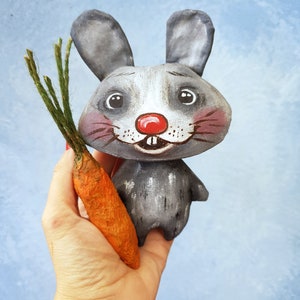 Art doll Bunny Posable art doll Rabbit Christmas Bunny OOAK Rabbit art doll Artistic Rabbit Artist teddy Bunny art Bunny doll Rabbit doll