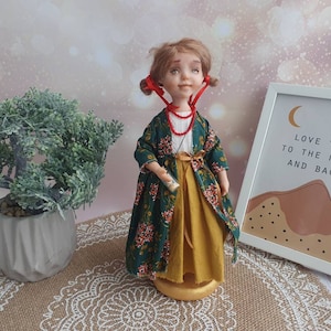 Ooak Art doll , realistic doll,  polymer clay dolls, human figure, interior doll, collectible doll, etsy dolls