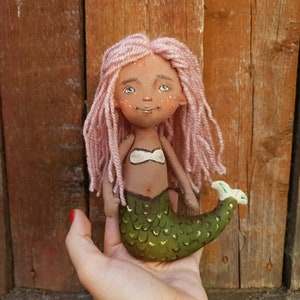 Mermaid fairy doll Little Mermaid Fairy fishtail doll Art dolls Mermaid doll tail Home decor Interior doll