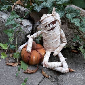 Primitives Halloween-Mumienpuppenmuster, Mumienpuppenmuster, Zombiemuster, Halloween-Mumie, Primitives Halloween, Halloween-Puppe