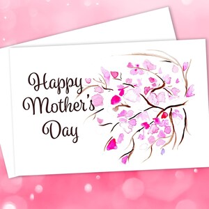 Tarjeta del Día de la Madre - Redbud Blossoms - Personalizable