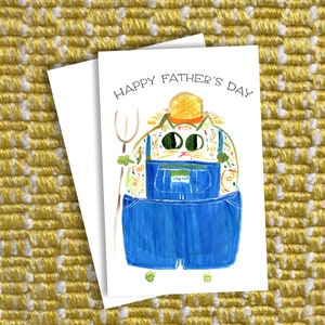 Father's Day - Andy Cat Card - Customizable Message -  Original Art Card