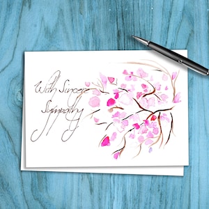 Sympathiekaart - Redbud Blossoms - gepersonaliseerde boodschap