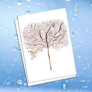 Redbud Tree - Colección Magical Tree - Tarjeta para todas las ocasiones - Personalizable.