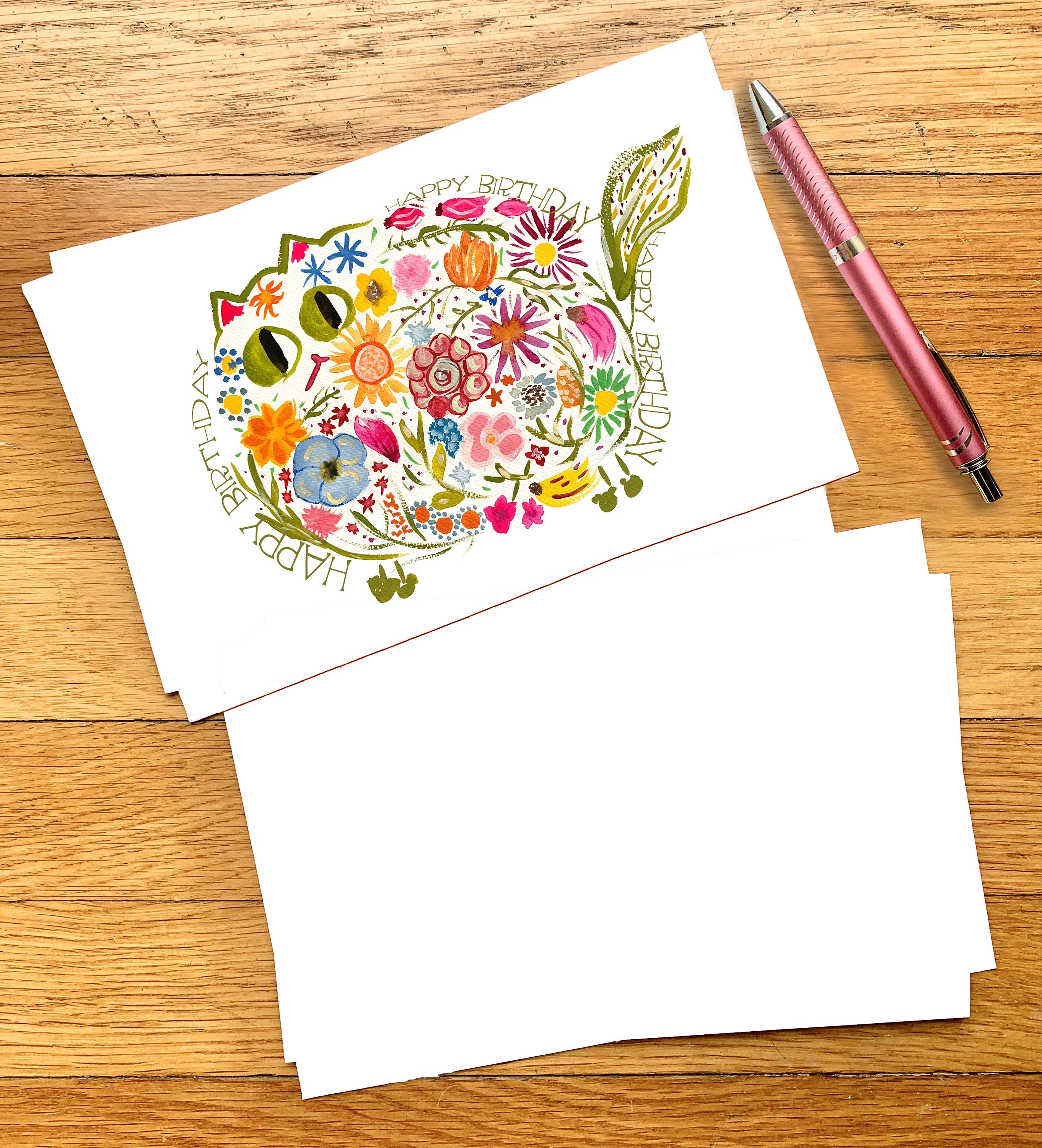 Digital Birthday Card Printable Card Mid-century Modern - Etsy