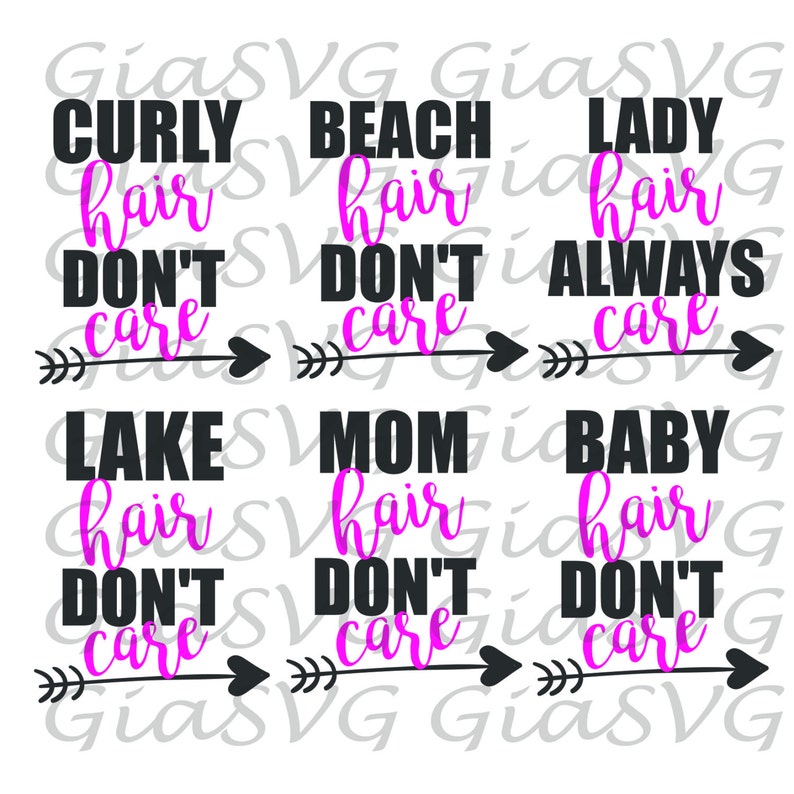 Download Hair Don T Care Bundle Svg Beach Hair Svg Mom Hair Svg Etsy