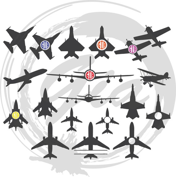 Download Airplane SVG airplane monogram frame svg aircraft clipart ...