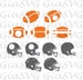 Football balls svg, football helmets svg, football monogram svg, ready to cut files for Cricut, Silhouette etc, also in png, eps & DXF 