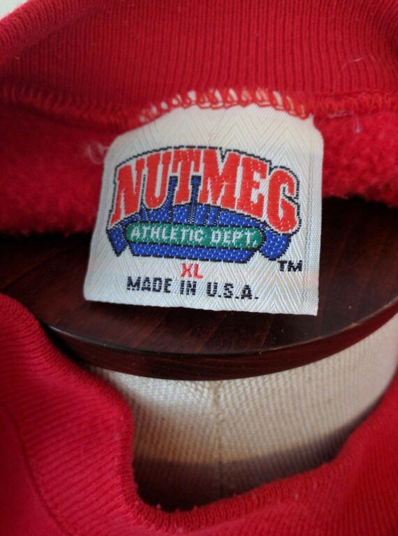 Vintage Chicago Bulls Red Crewneck Sweatshirt Siz… - image 4