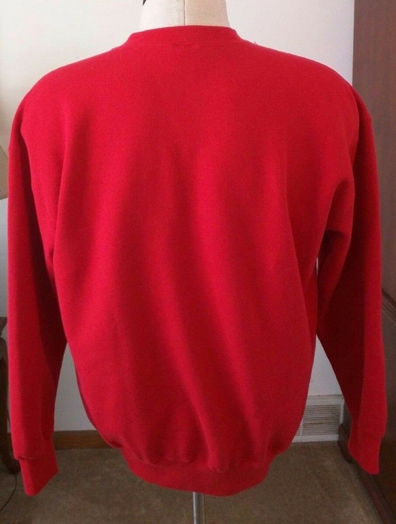 Vintage Chicago Bulls Red Crewneck Sweatshirt Siz… - image 3