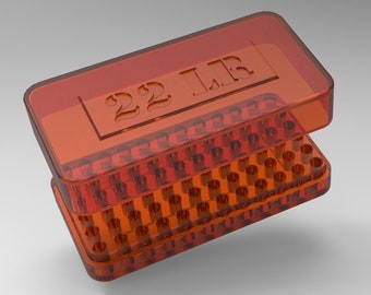 Caja de munición de 22 LR (72 rondas) STL para impresión 3D.