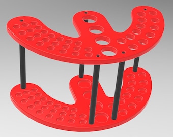 Soporte de pincel de arte, archivo imprimible STL