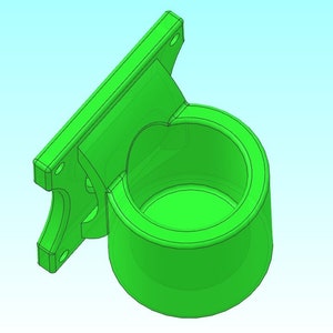 Puede incluir: Un portavasos de pl&aacute;stico verde brillante con un soporte de montaje. El portavasos est&aacute; dise&ntilde;ado para fijarse a una pared u otra superficie.