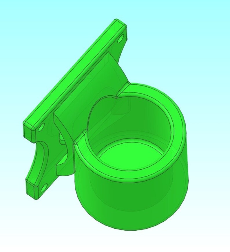 Puede incluir: Un portavasos de pl&aacute;stico verde brillante con un soporte de montaje. El portavasos est&aacute; dise&ntilde;ado para fijarse a una pared u otra superficie.