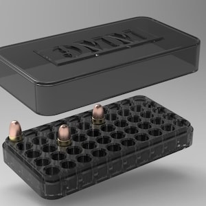 3D file AMMO BOX 32 ACP AMMUNITION STORAGE 32 auto CRATE ORGANIZER 📦・Model  to download and 3D print・Cults