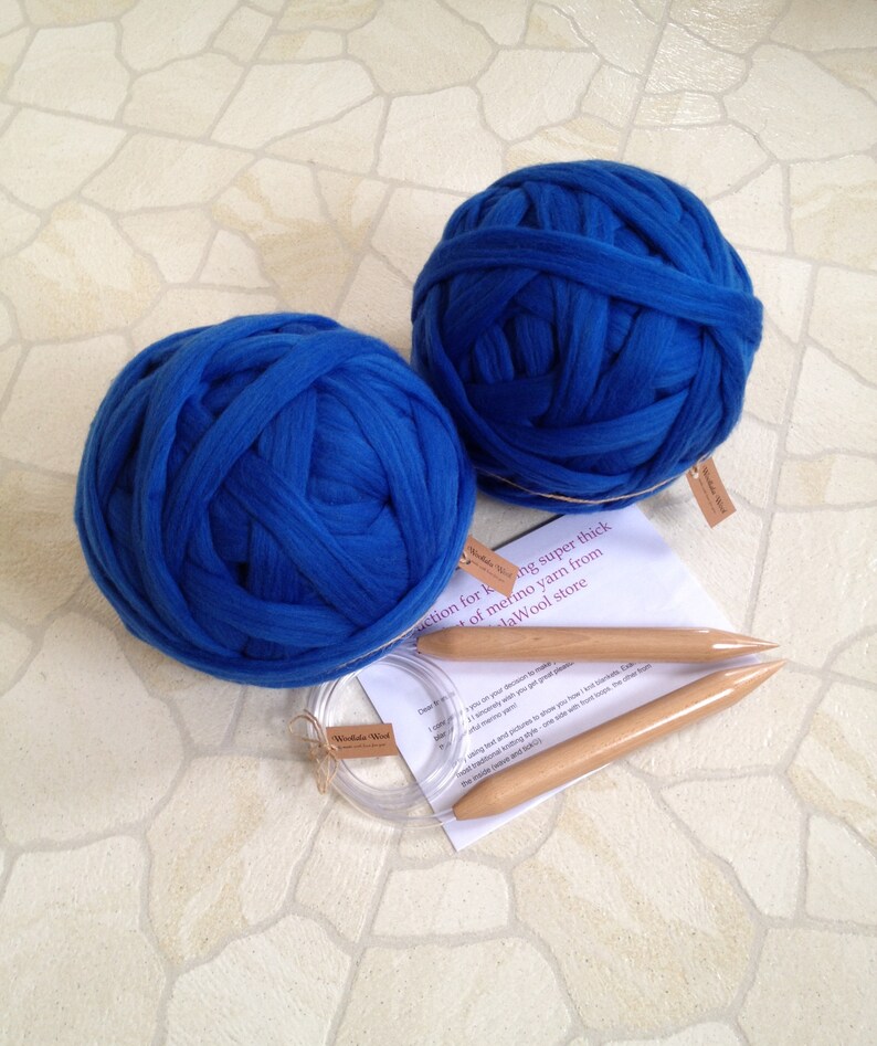 9 lbs/4.09 kg Merino yarn. BIG DIY Knit Kit for Giant knit Etsy