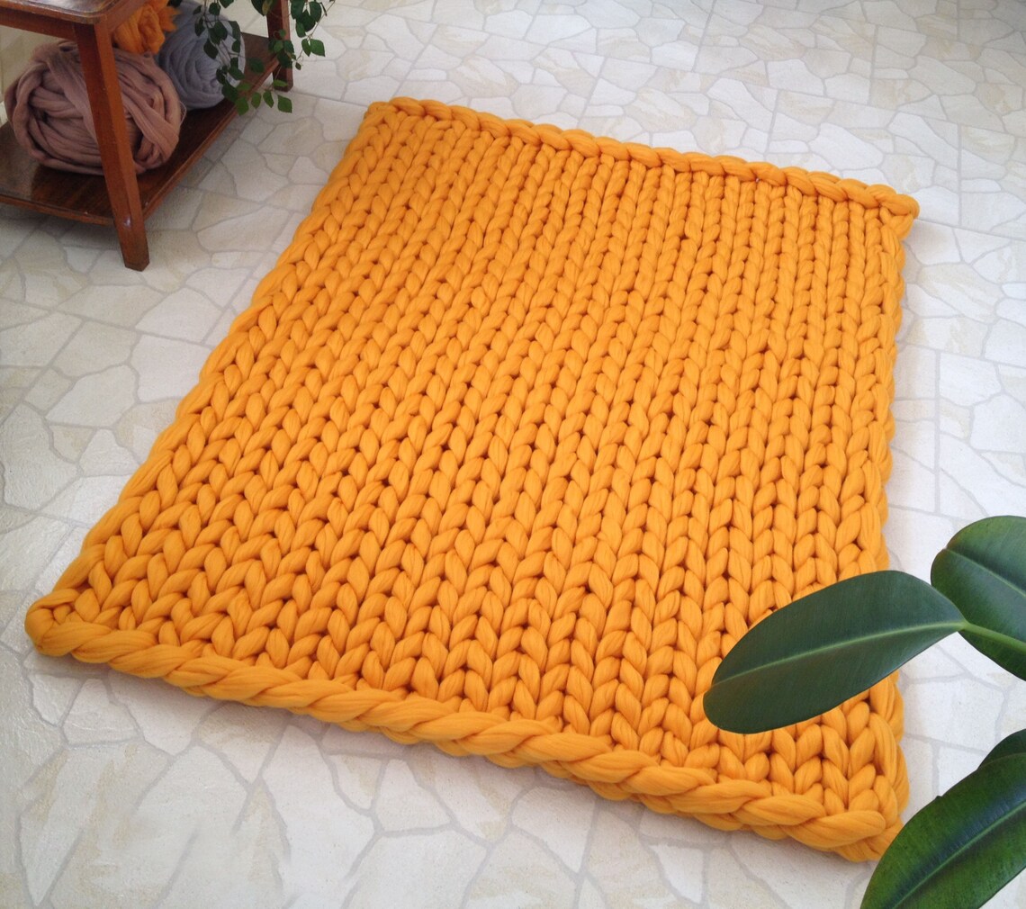 Sale Chunky knit blanket. Chunky knit throw. Merino wool Etsy