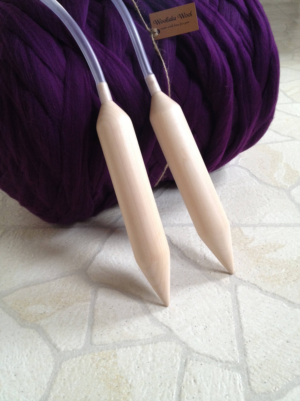SALE Giant 40 mm/1.6 circular knitting needles. DIY Etsy