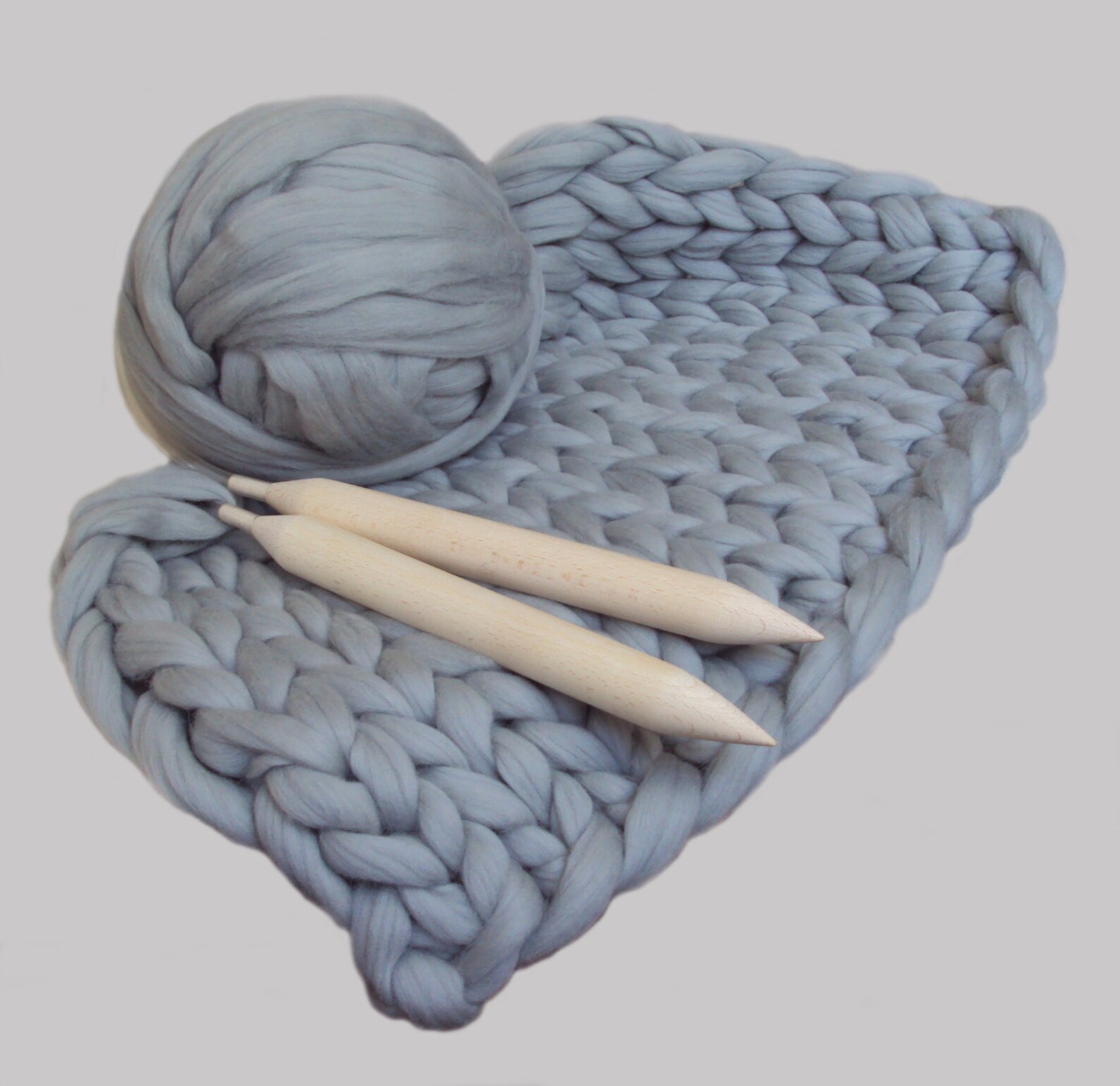 DIY Knit Kit for Giant Chunky Knit Blanket. Chunky DIY Knit Etsy