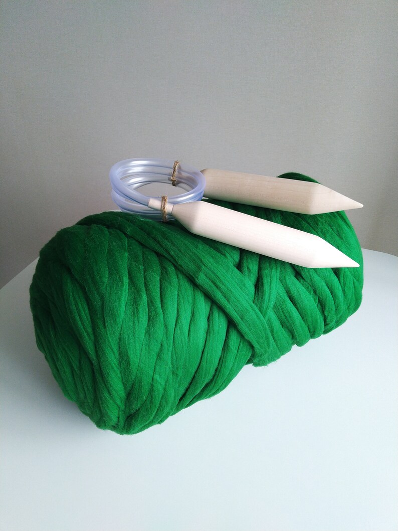 Chunky knit blanket. Australian merino wool yarn. DIY knit Etsy