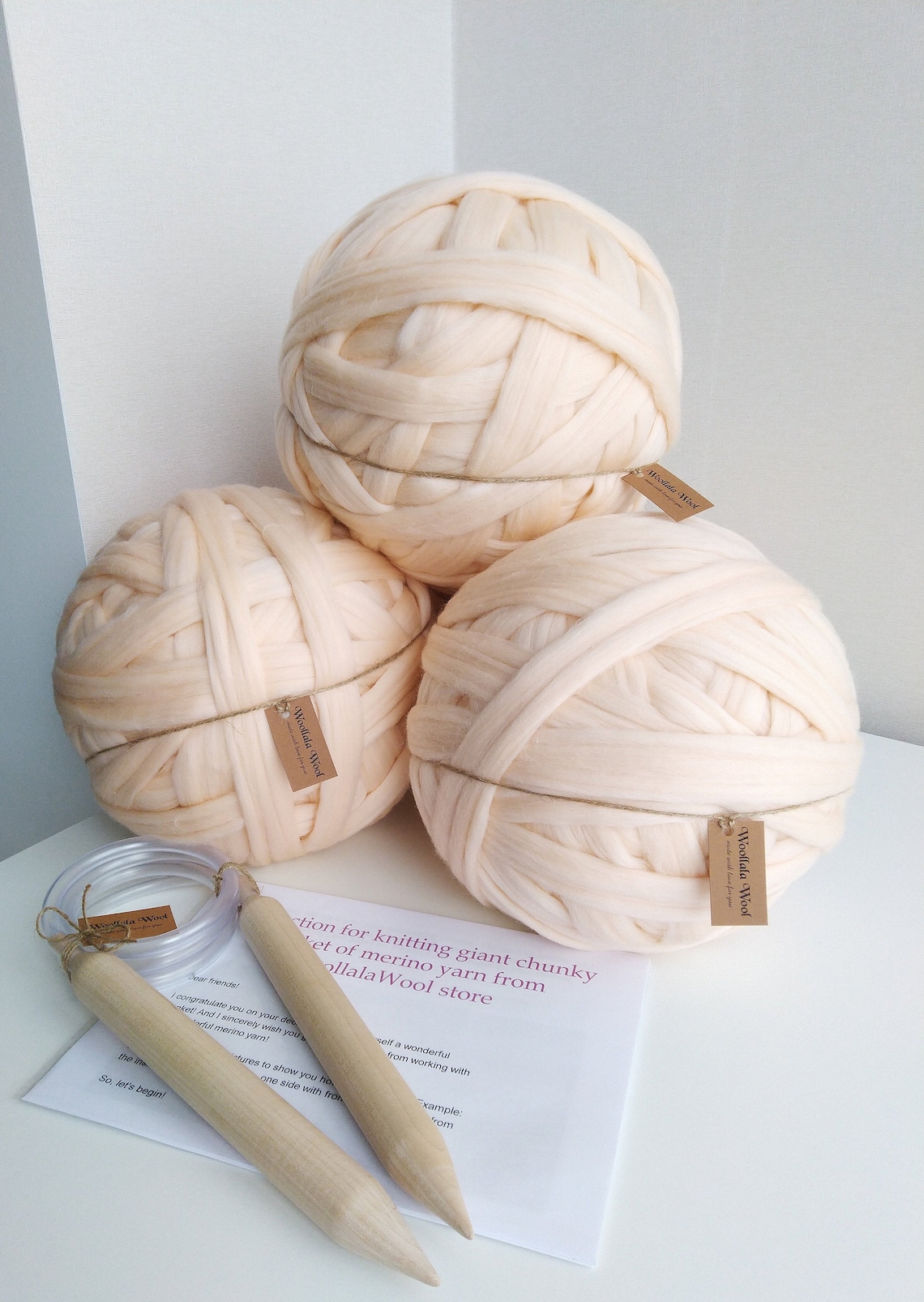 DIY Knit Kit for Giant Chunky Knit Blanket. Chunky DIY Knit Etsy