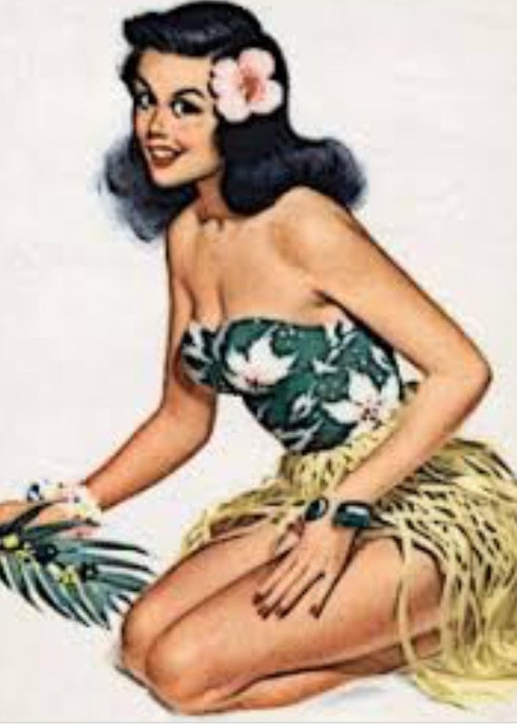 Aloha!!! One of a kind splendid 40s vintage burle… - image 7