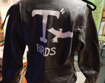 2 chaquetas de moto de cuero CLASSIC de la producción de Grease