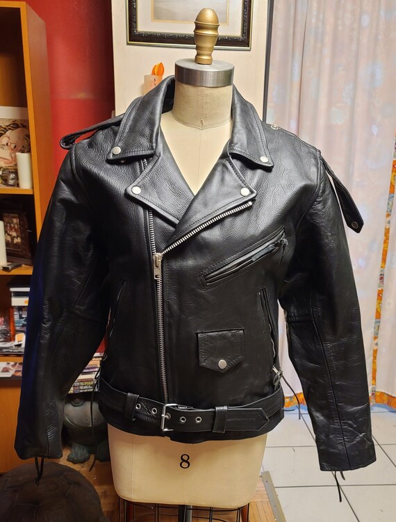 2 CLASSIC leather Motorcycle jackets from product… - image 5