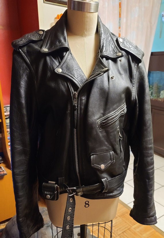 classic leather motorcycle - Gem