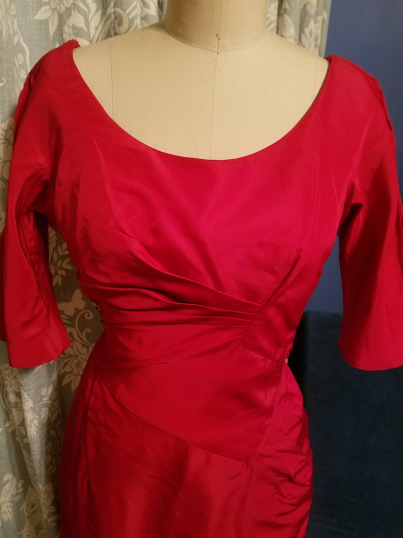 Vintage 1950s Marilyn Monroe Red Dress Fitted in All the Right - Etsy