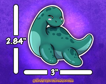 Loch Ness Monster - 3" Die Cut Sticker