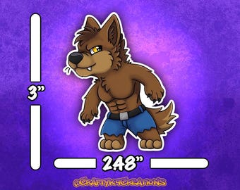 Werewolf - 3" Die Cut Sticker