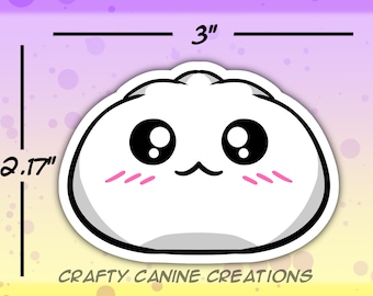 Kawaii Bao Bun - 3" Die Cut Sticker