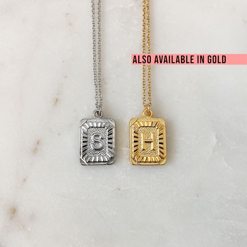 Icemond Rhinestone Studded Crown Small Initial Alphabet Letter Pendant Necklace 24" Box Chain Necklace In Gold Tone Or Silver Tone - Foto 5