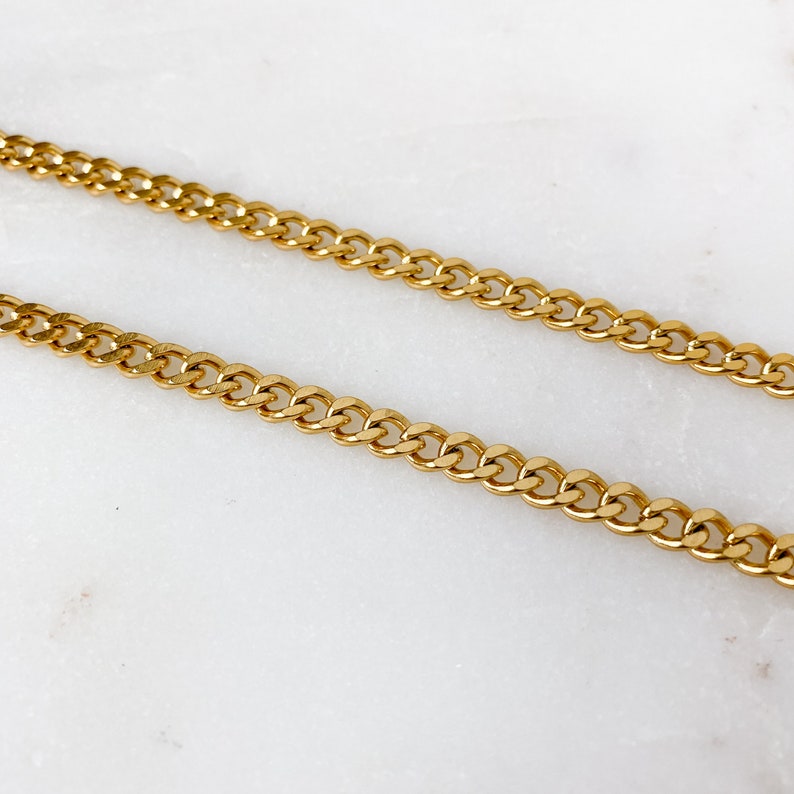 Cuban Link Curb Belly Waist Chain in Stainless Steel