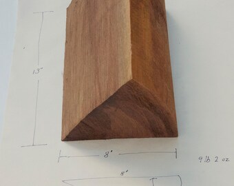 Black Walnut Billet/Flitch/Turning Blank for Small Projects, Completely Air Dried