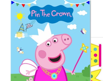 Peppa Pig pin the tail game. DIY Digital file/Printable. | Etsy