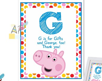 Peppa Pig pin the tail game. DIY Digital file/Printable. | Etsy