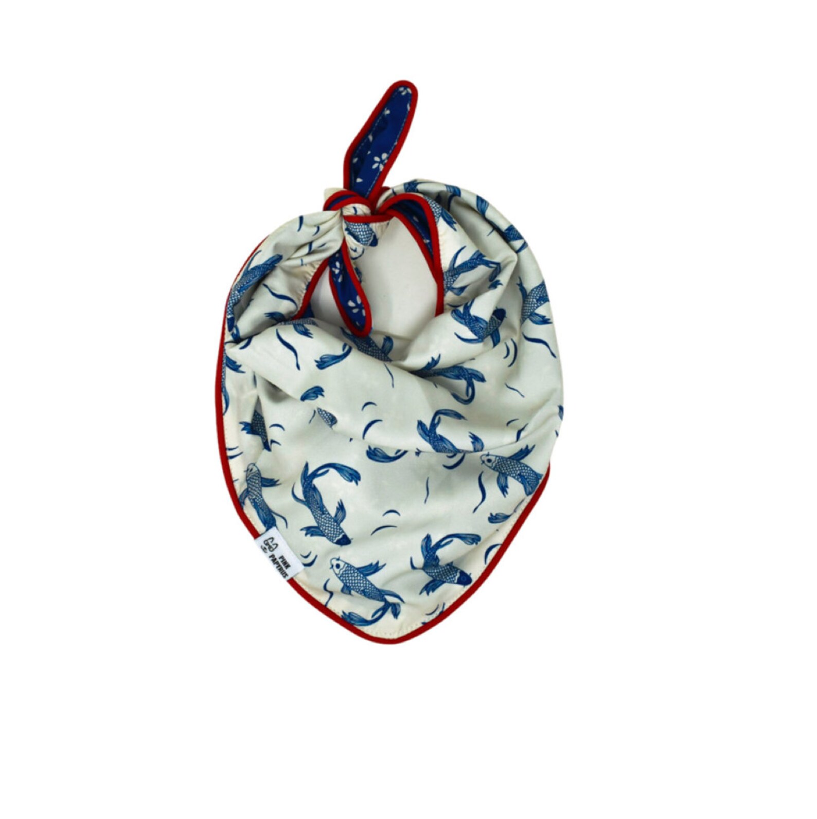 Blue Dog Bandana Reversible Print Dog Bandana Reversible Etsy